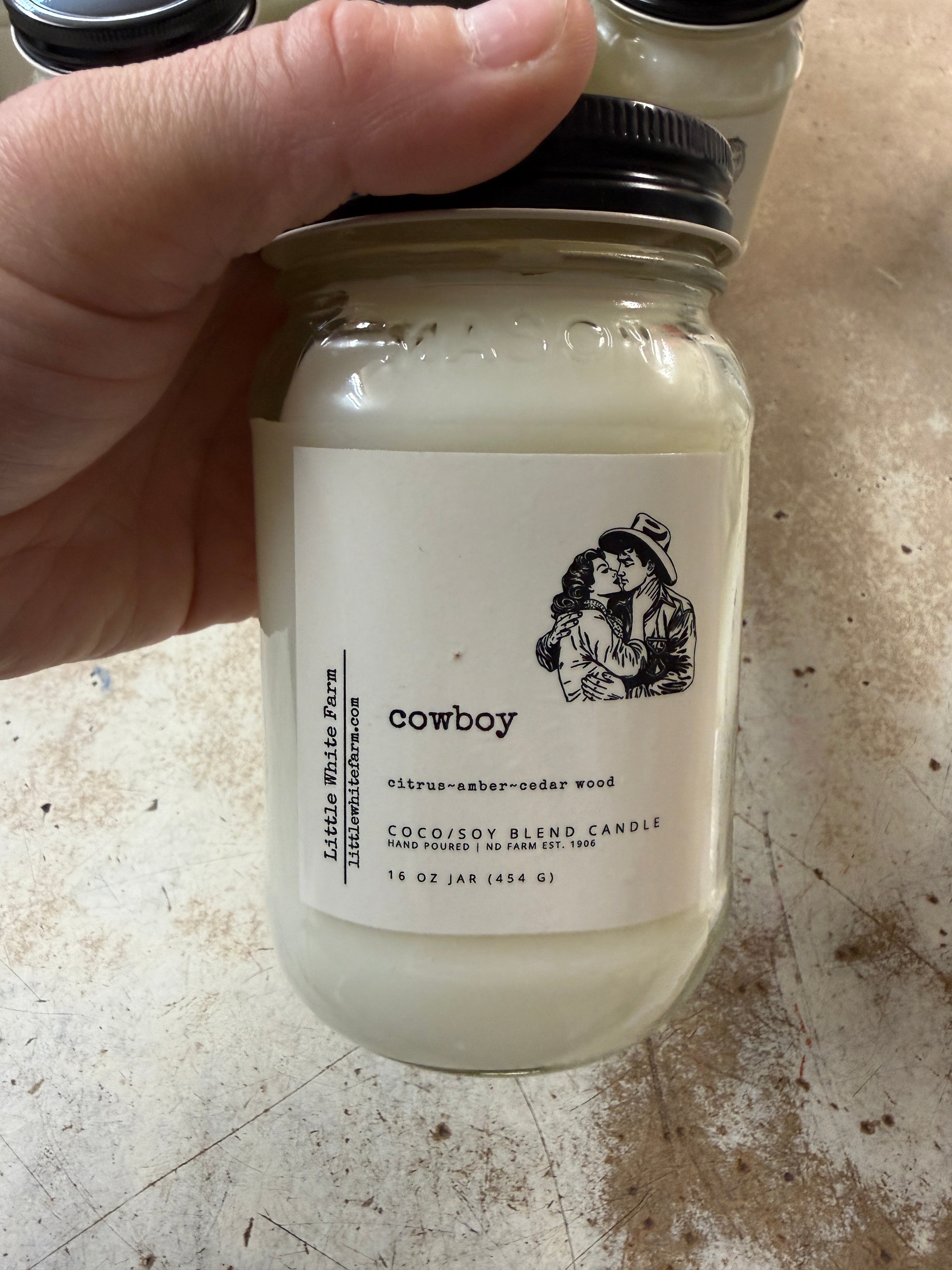 Little White Farm Candle