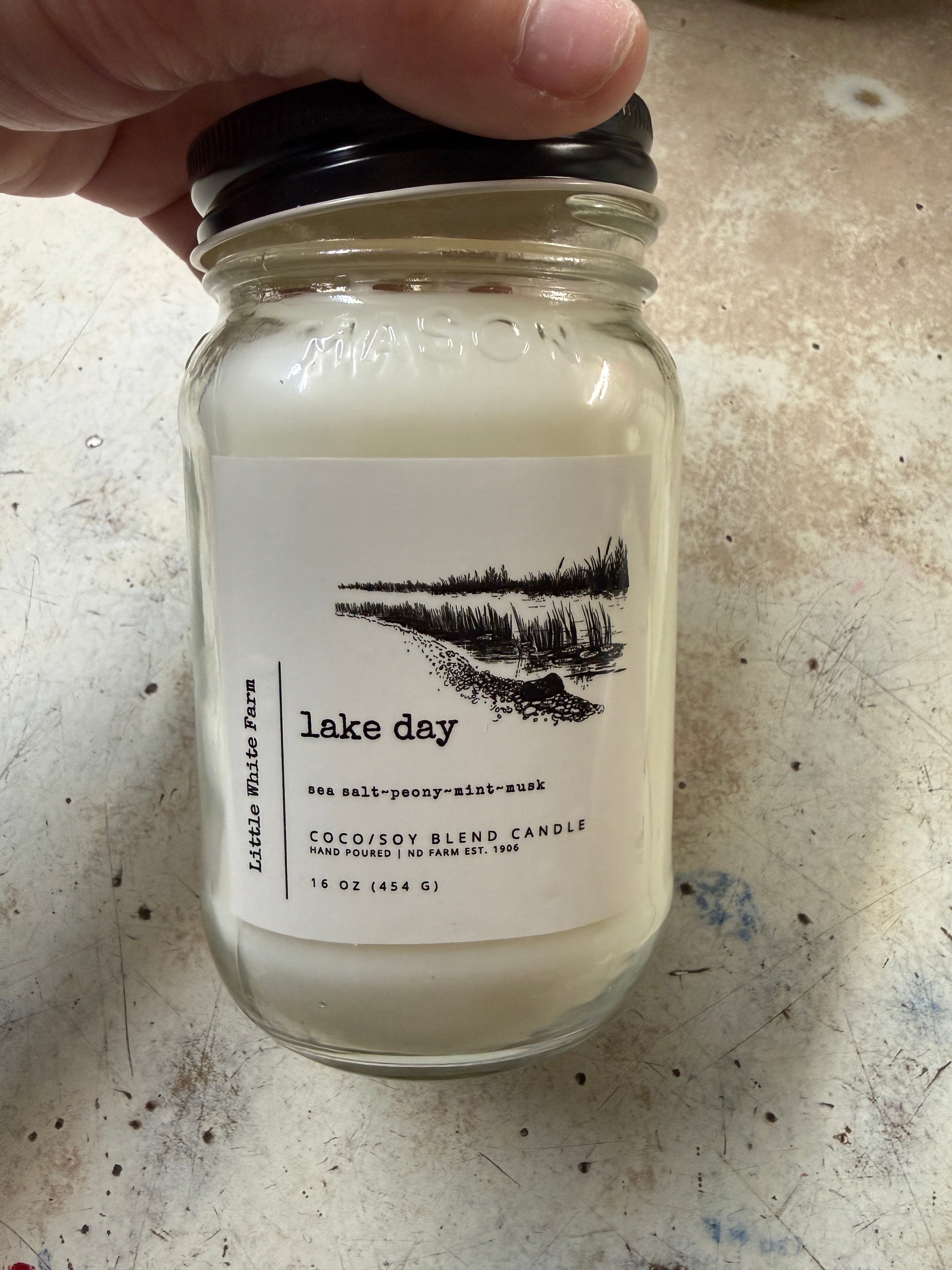 Little White Farm Candle