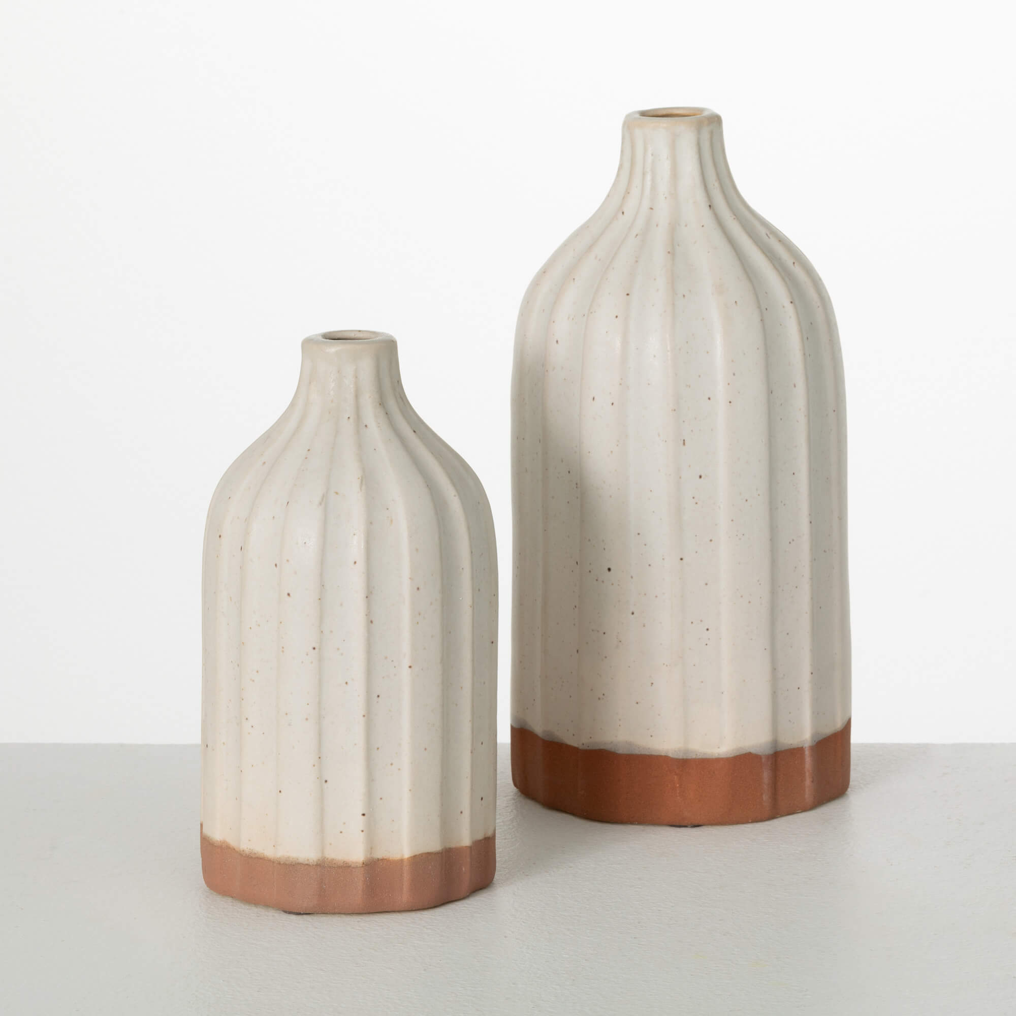 Ribbed Vase Set