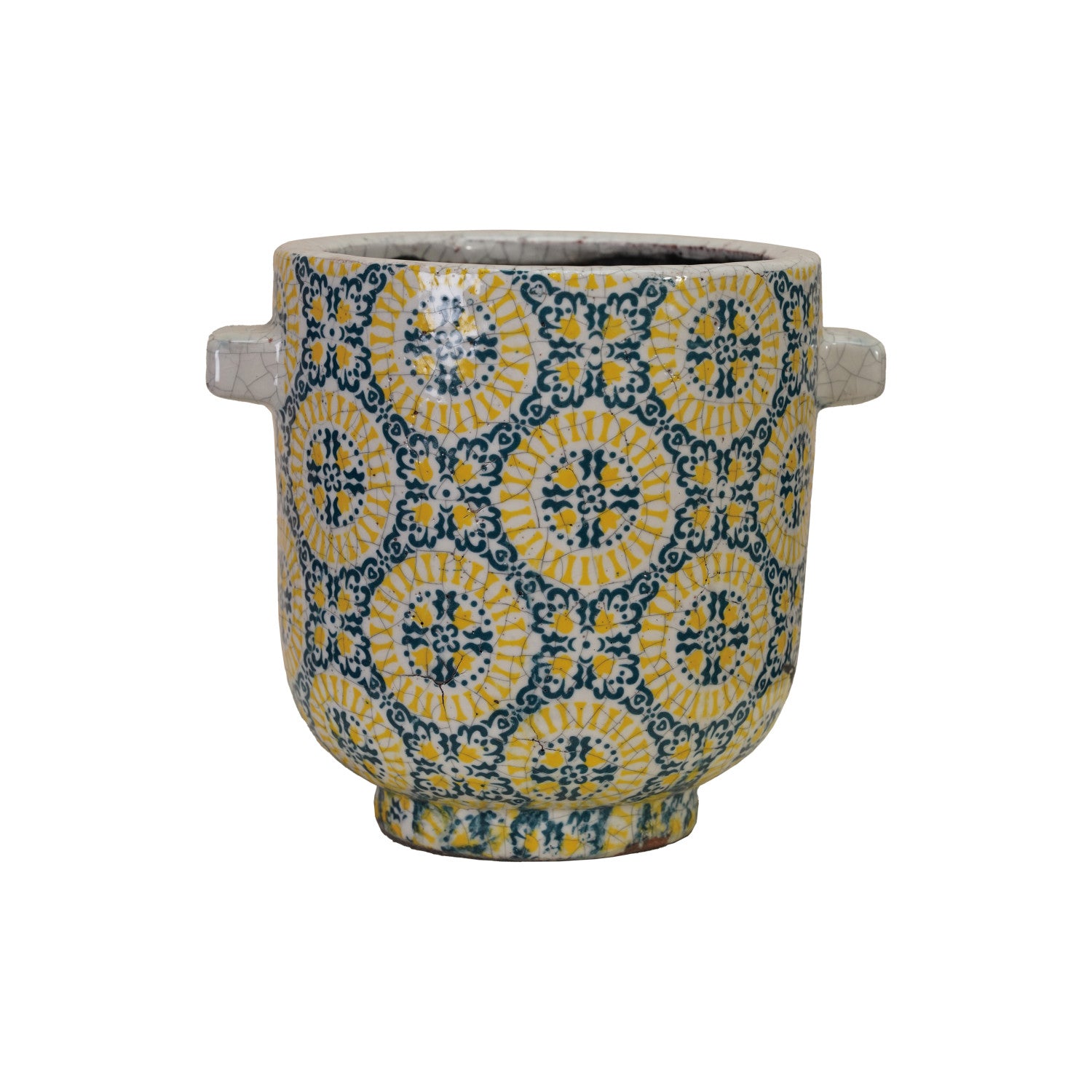 Yellow and Blue Planter