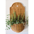 Hand-Woven Rattan Wall Basket