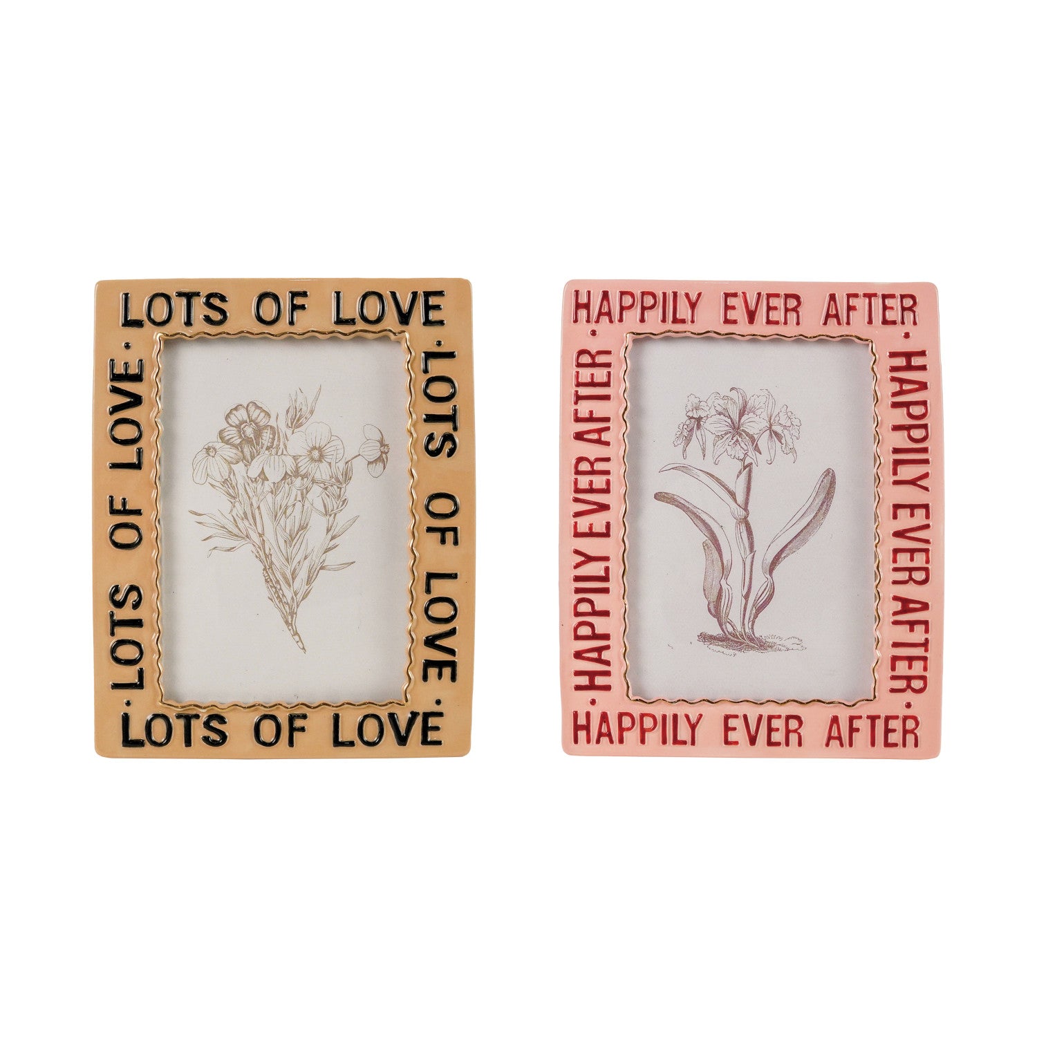 Hand-Painted Photo Frame with Saying