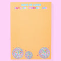 Notepad w/ Magnet - Disco Ball - "...She Worked Hard"