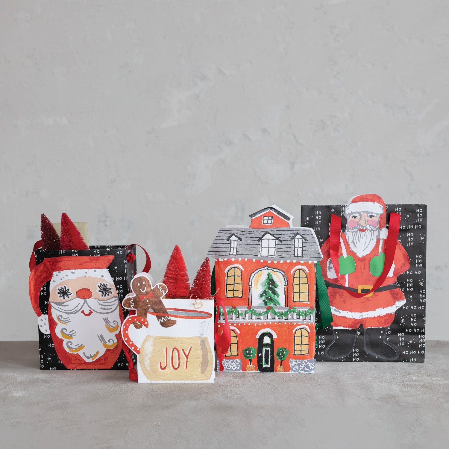 Santa Printed Bags