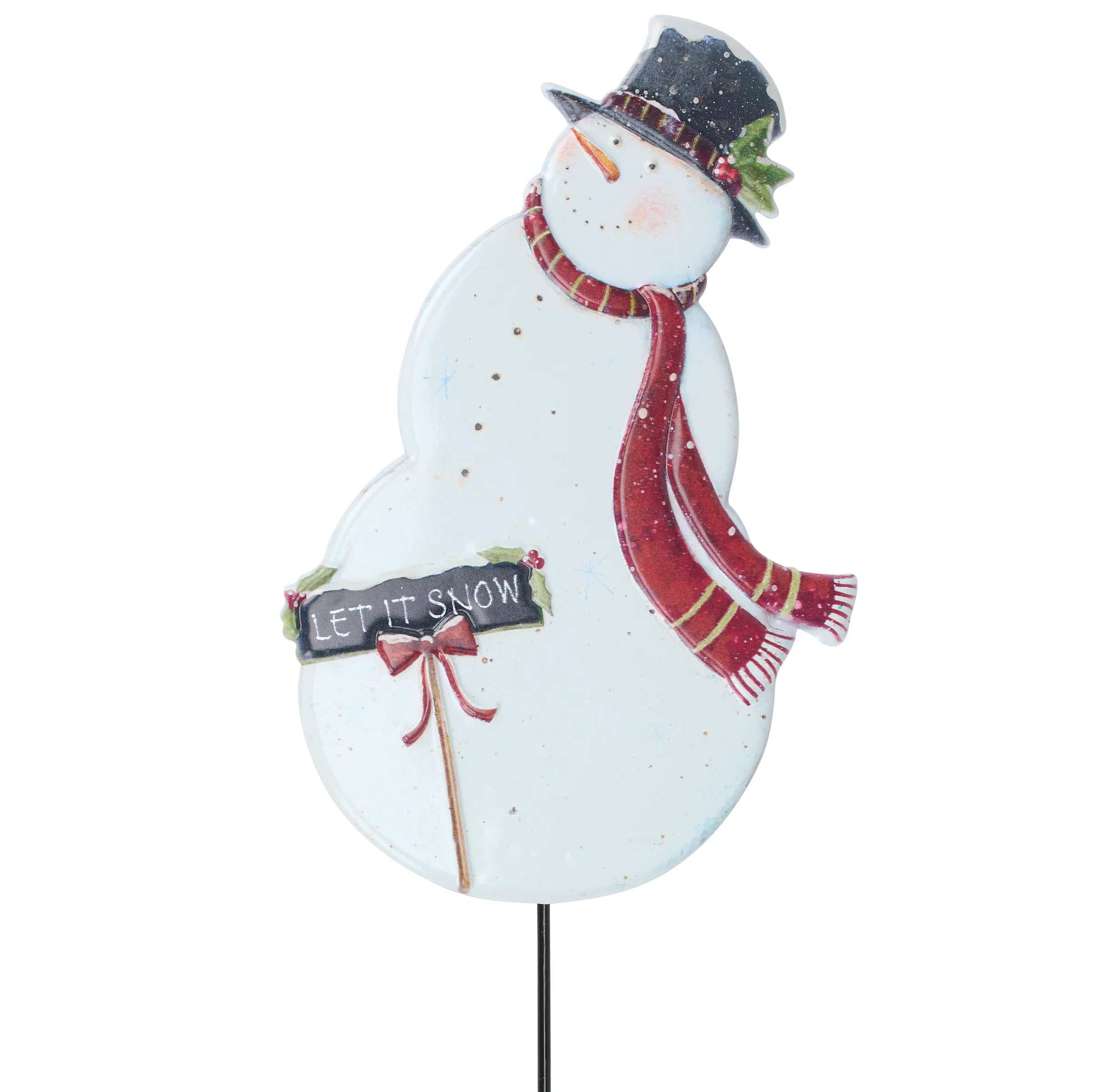 Let It Snow Garden Pick