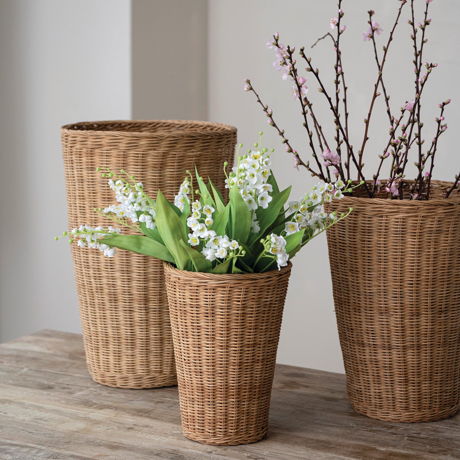 Hand-Woven Rattan Baskets