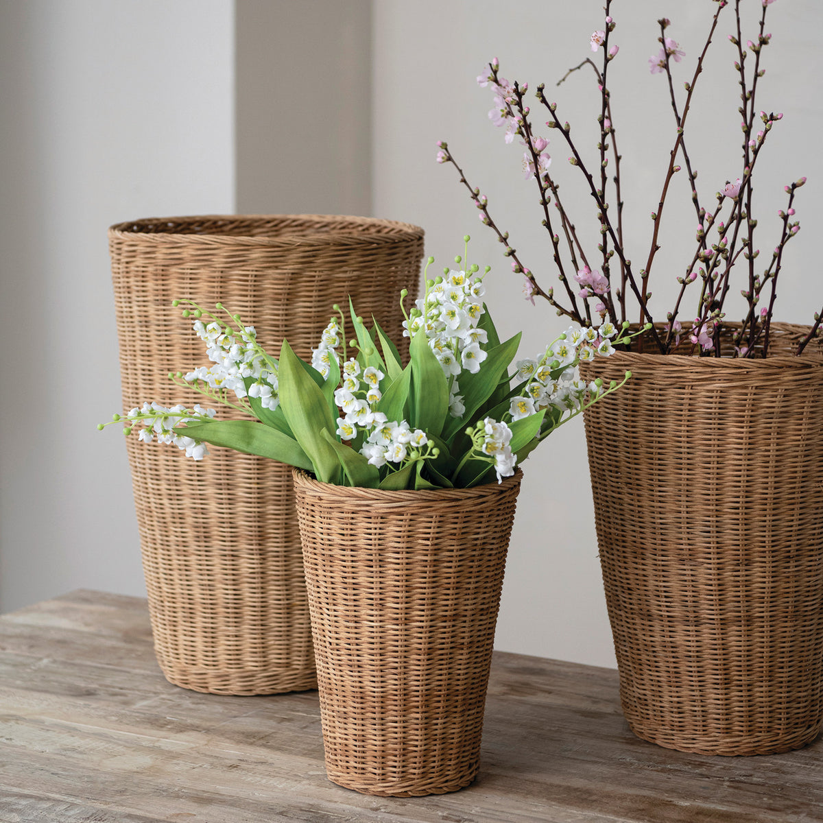 Hand-Woven Rattan Baskets