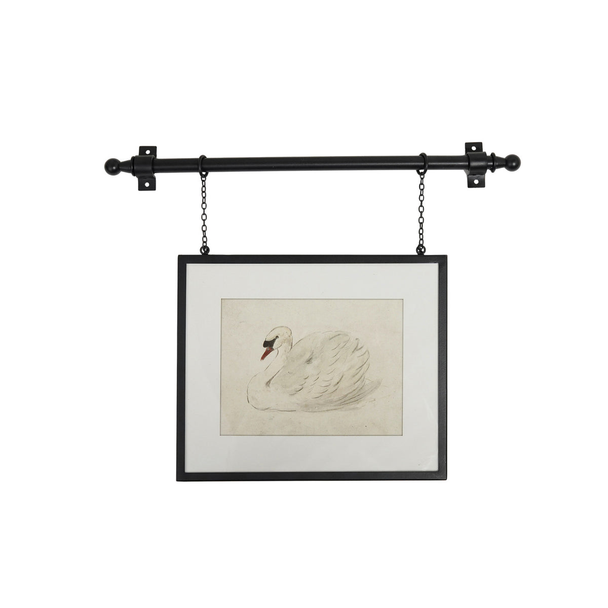 Hanging Metal Framed Glass Photo Frame (Holds 12" x 10" Photo)