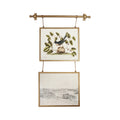 Hanging Metal Framed Glass Photo Frame Gold(Holds 12" x 10" Photo)