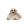 Stoneware Bisque Ghost with LED Light, White (Batteries Included)