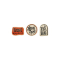 Stoneware Dish with Halloween Saying