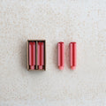 Red and Pink Bow Taper Candles