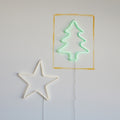 Wire Tree Wall Décor w/ LED Light, White