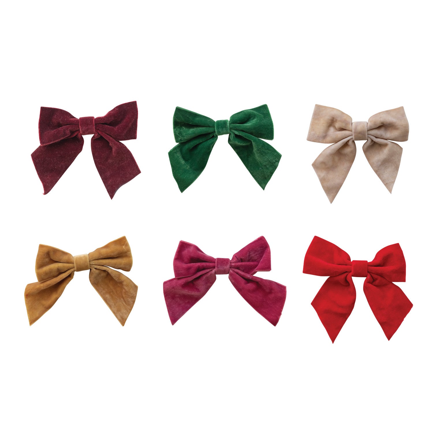 Velvet Clip-on Bow