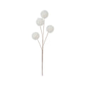 Faux Fur Snowball Pick, White