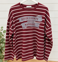 DC Maroons Grey Ribbon Sweater