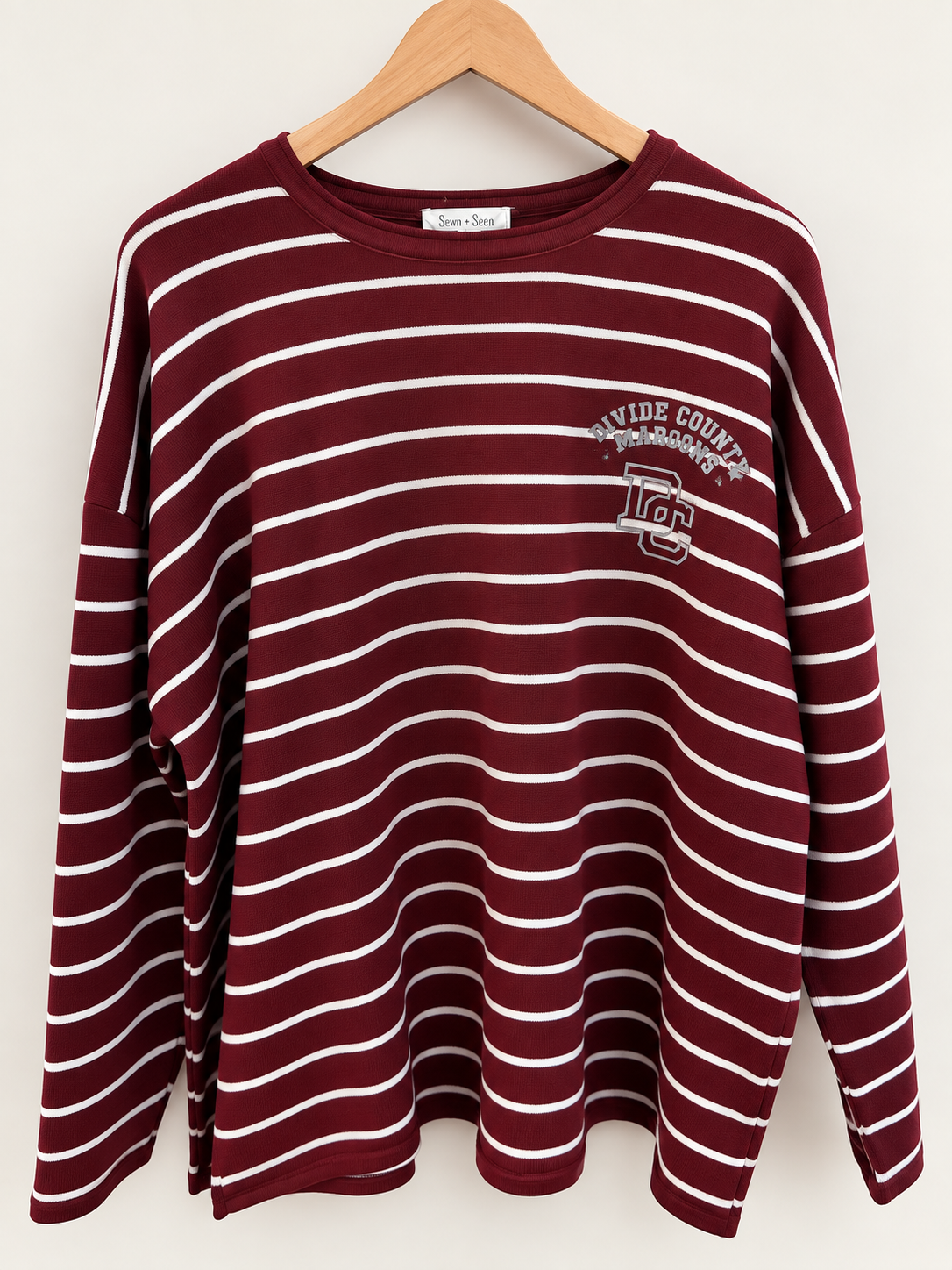 DC Maroons Logo Pocket Design Maroon Sweater