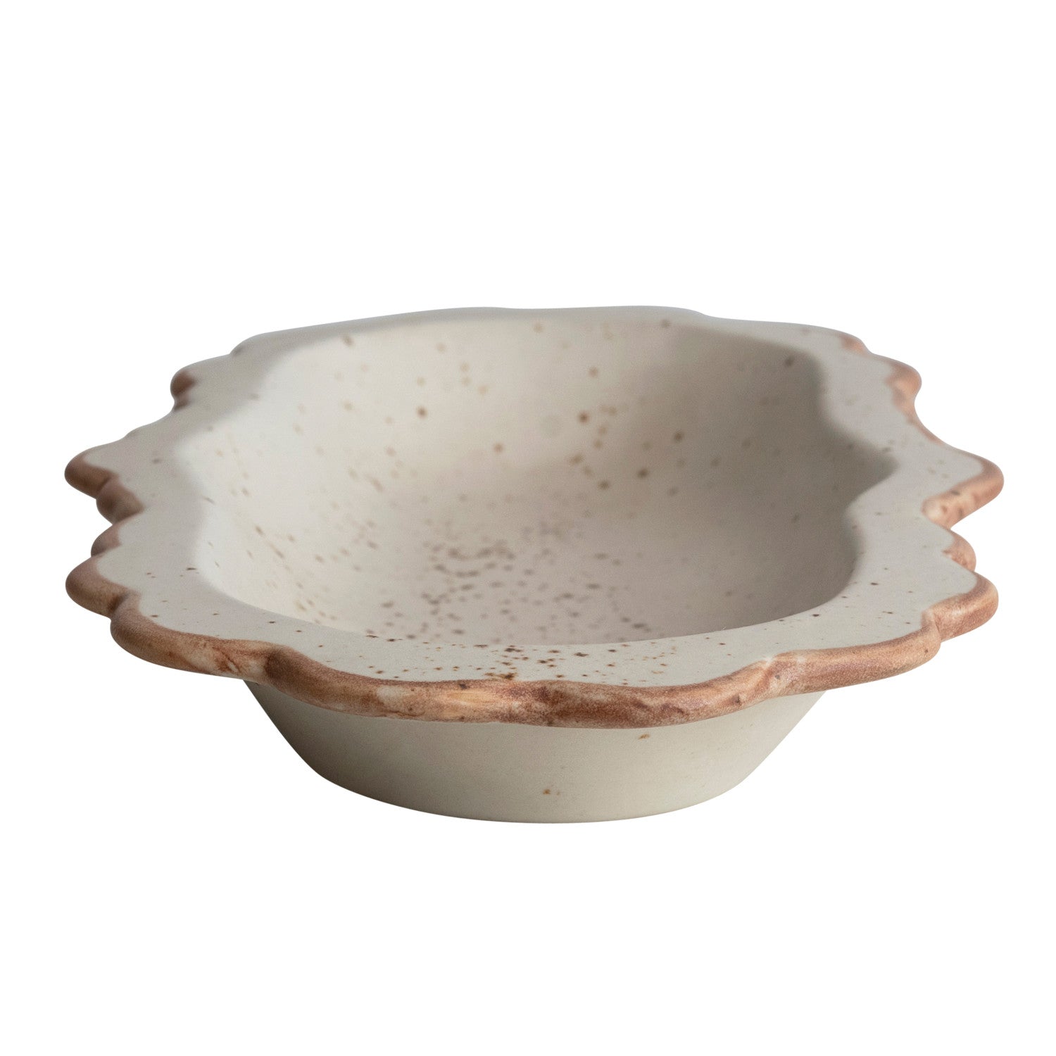 Stoneware Scalloped Platter