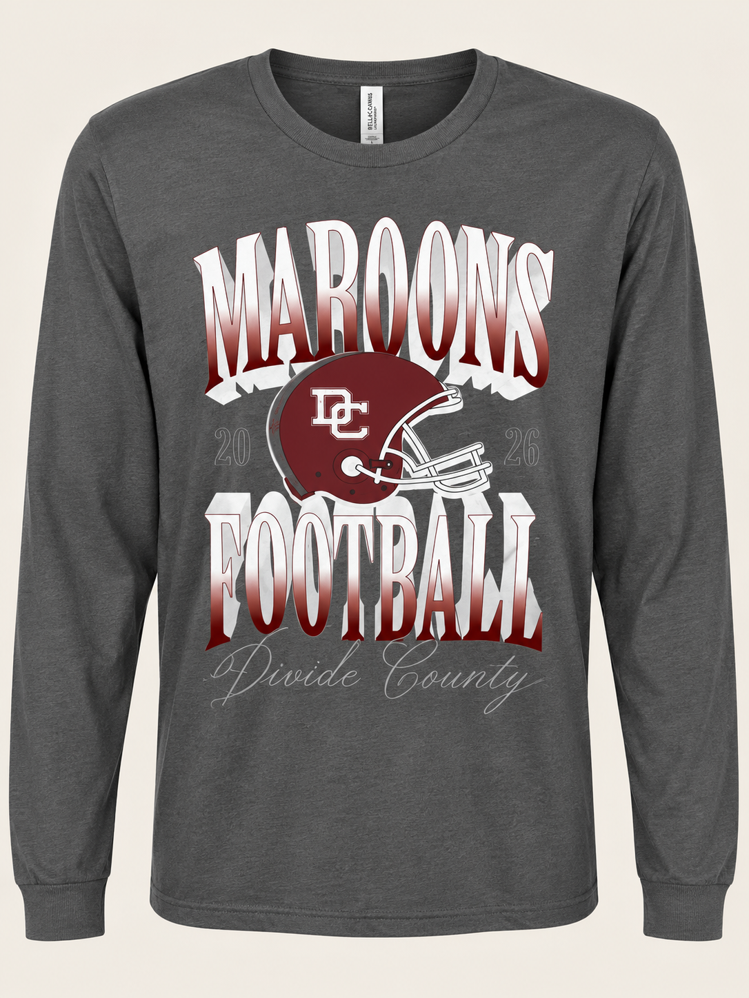 DC Maroons Bella Canvas Long Sleeve