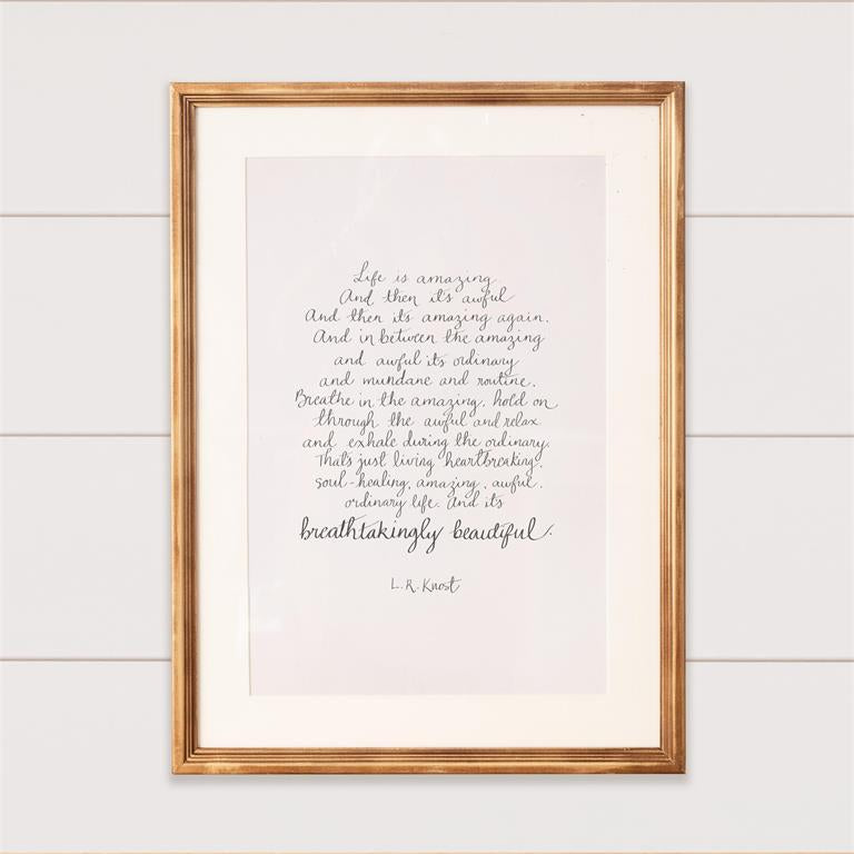 Inspirational Quote Wall Hanging