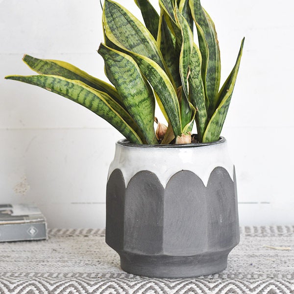 Charcoal Pattern Planter