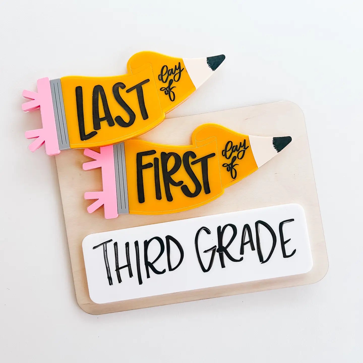 First/Last Day of School Whiteboard - Pencil