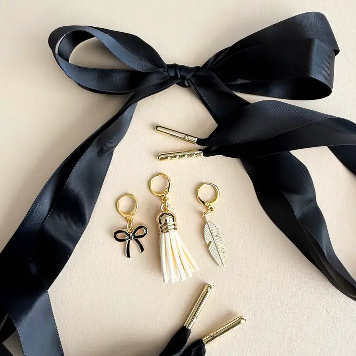 Satin Shoe Charms and Lace Sets
