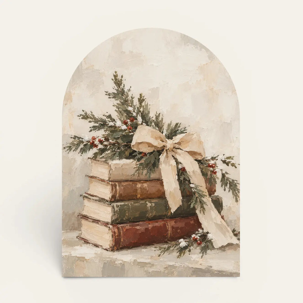 Arch Vintage Books & Winter Greens
