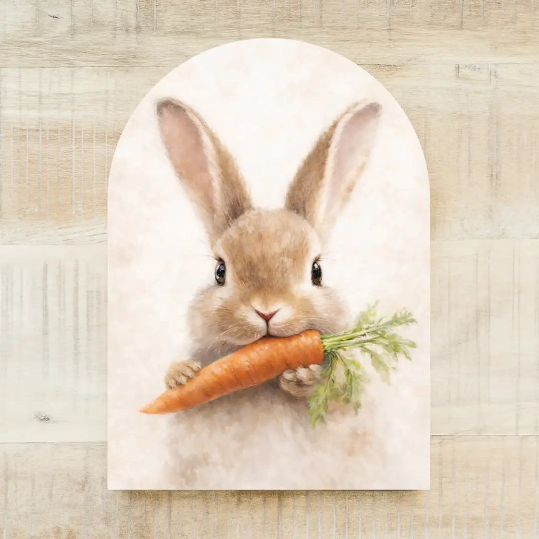 Bunny Eating Carrot Arch