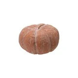 Metal & Paper Mache Pumpkin, Distressed Finish, Orange Color