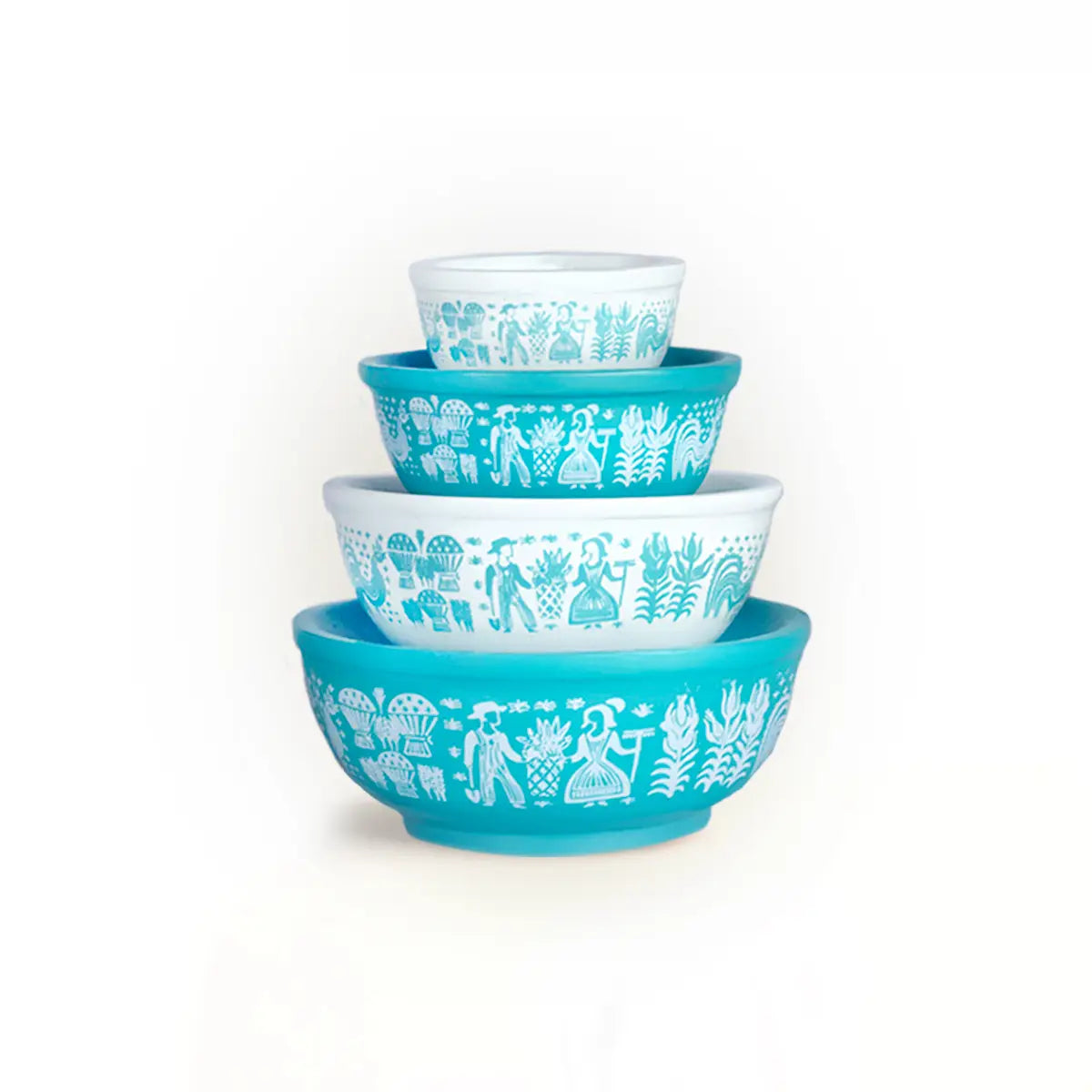 Mini Pyrex-Inspired Mixing Bowls