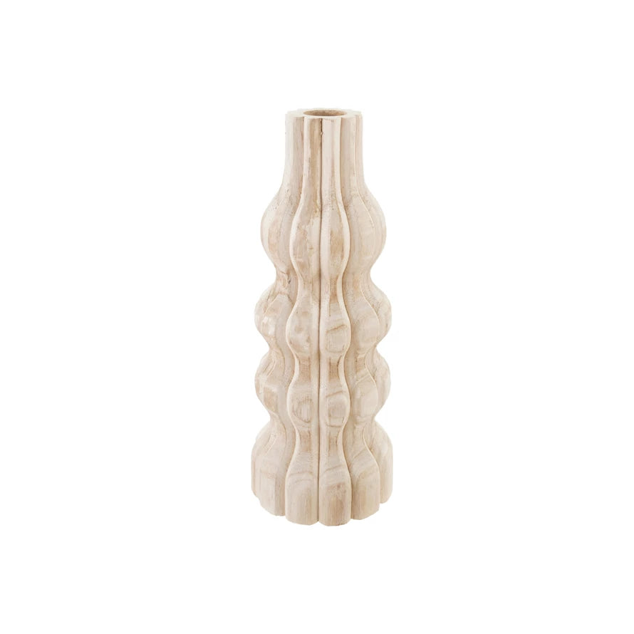 Decorative Carved Paulownia Wood Vase