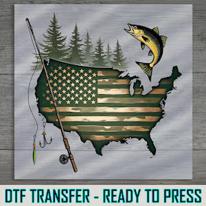 Camo/Fishing/Hunting DTF Transfers
