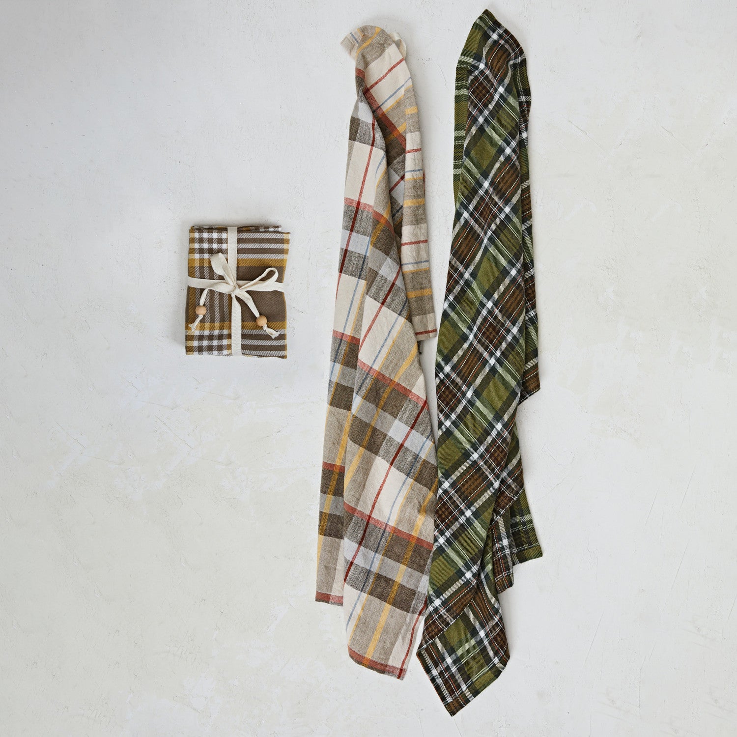 Plaid Fall Tea Towels