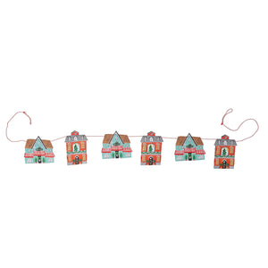 Recycled Paper House Garland