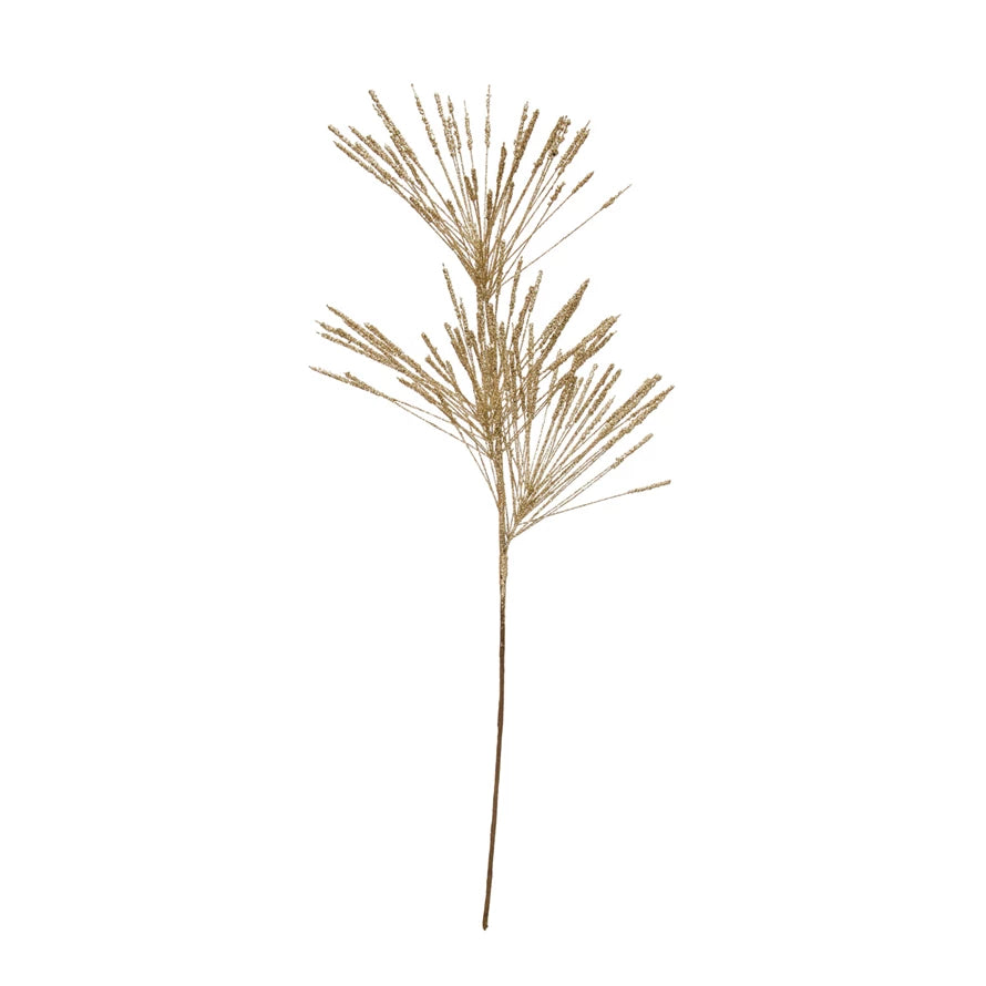 Long Needle Pine Spray w/ Glitter
