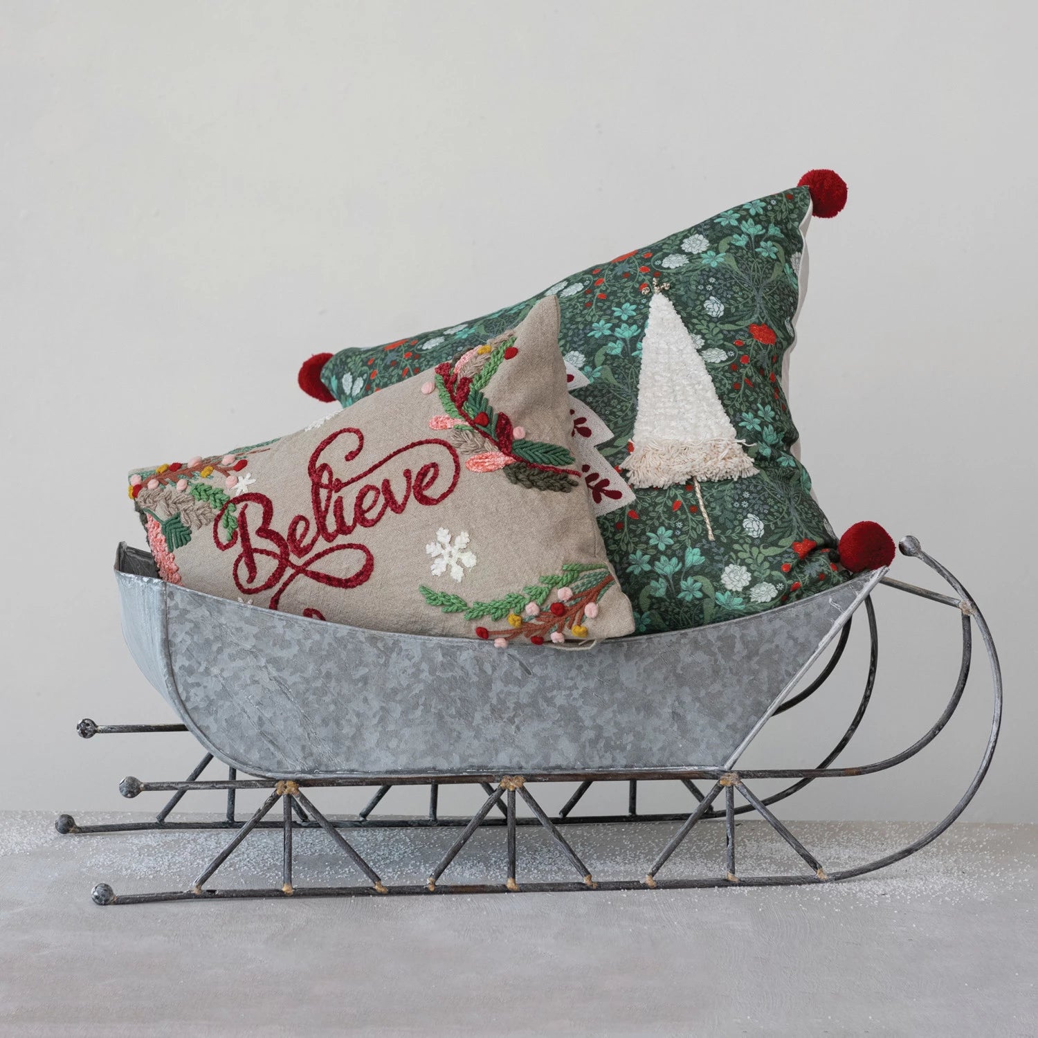 Galvanized Metal Sleigh