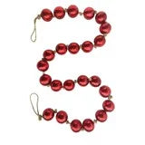 Recycled Glass Ball Ornament Garland on Jute String