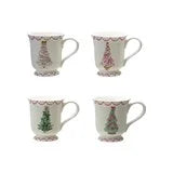 Stoneware Mug with Christmas Tree