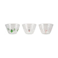 Glass Bowl with Embedded Holiday Icons