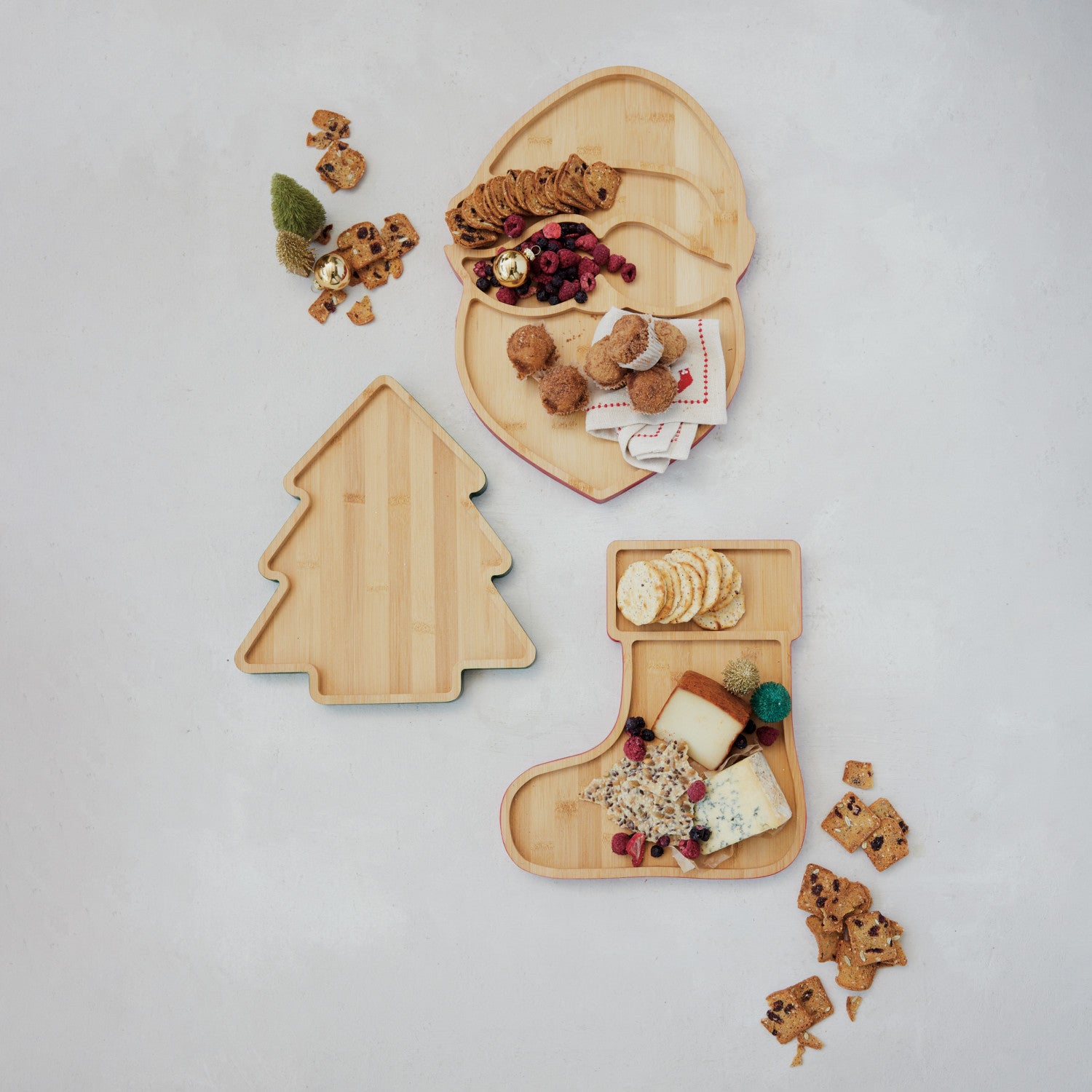 Bamboo Cheese/Serving Board with Colored Edge