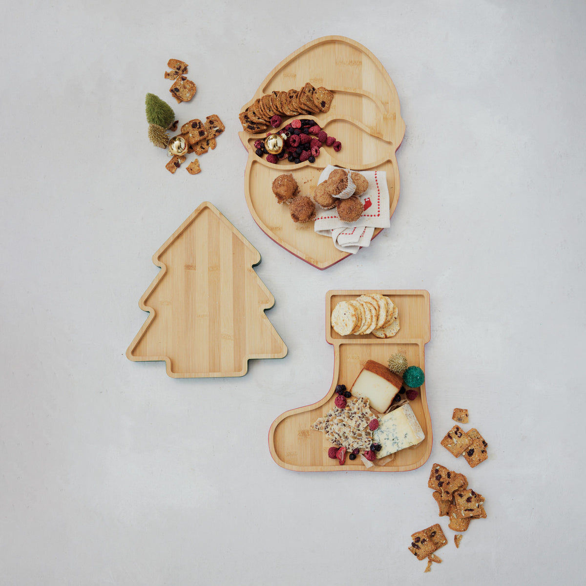 Bamboo Cheese/Serving Board with Colored Edge
