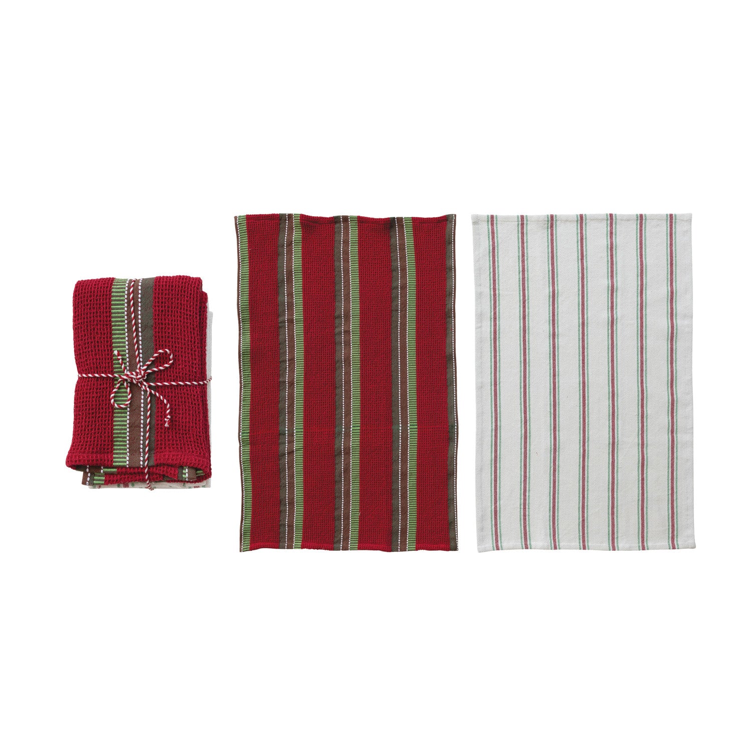 Waffle Weave Tea Towels & Mango Wood Cheese/Serving Board