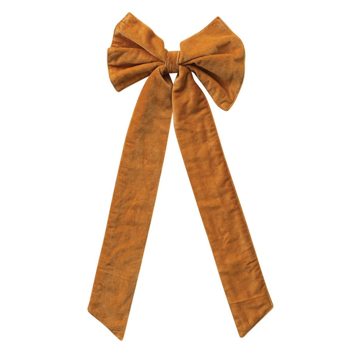 Cotton Velvet Clip-on Bow