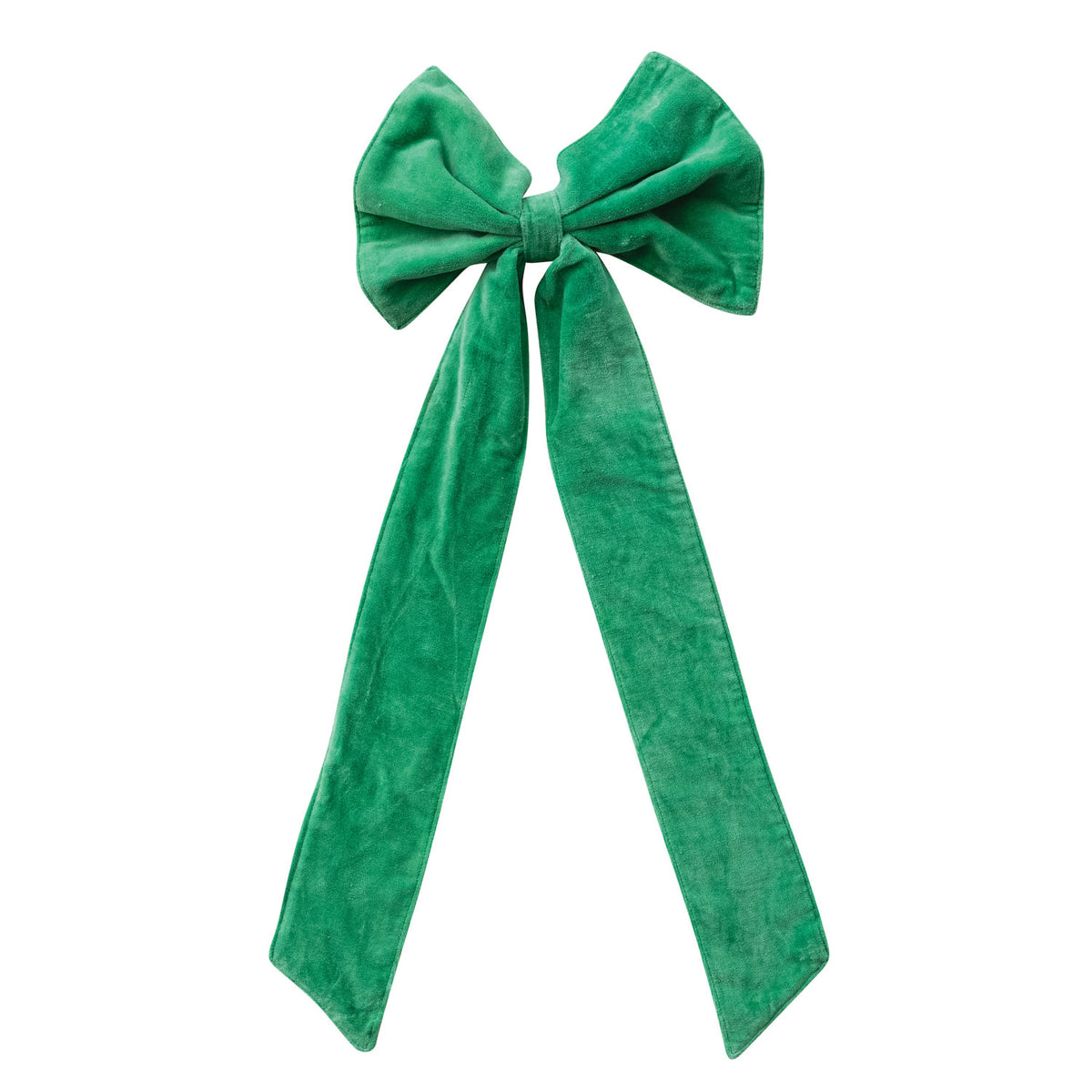Cotton Velvet Clip-on Bow