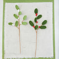 Crocheted Holly Spray