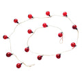 Hand-Blown Glass Ball Ornament Garland with Jute Cord