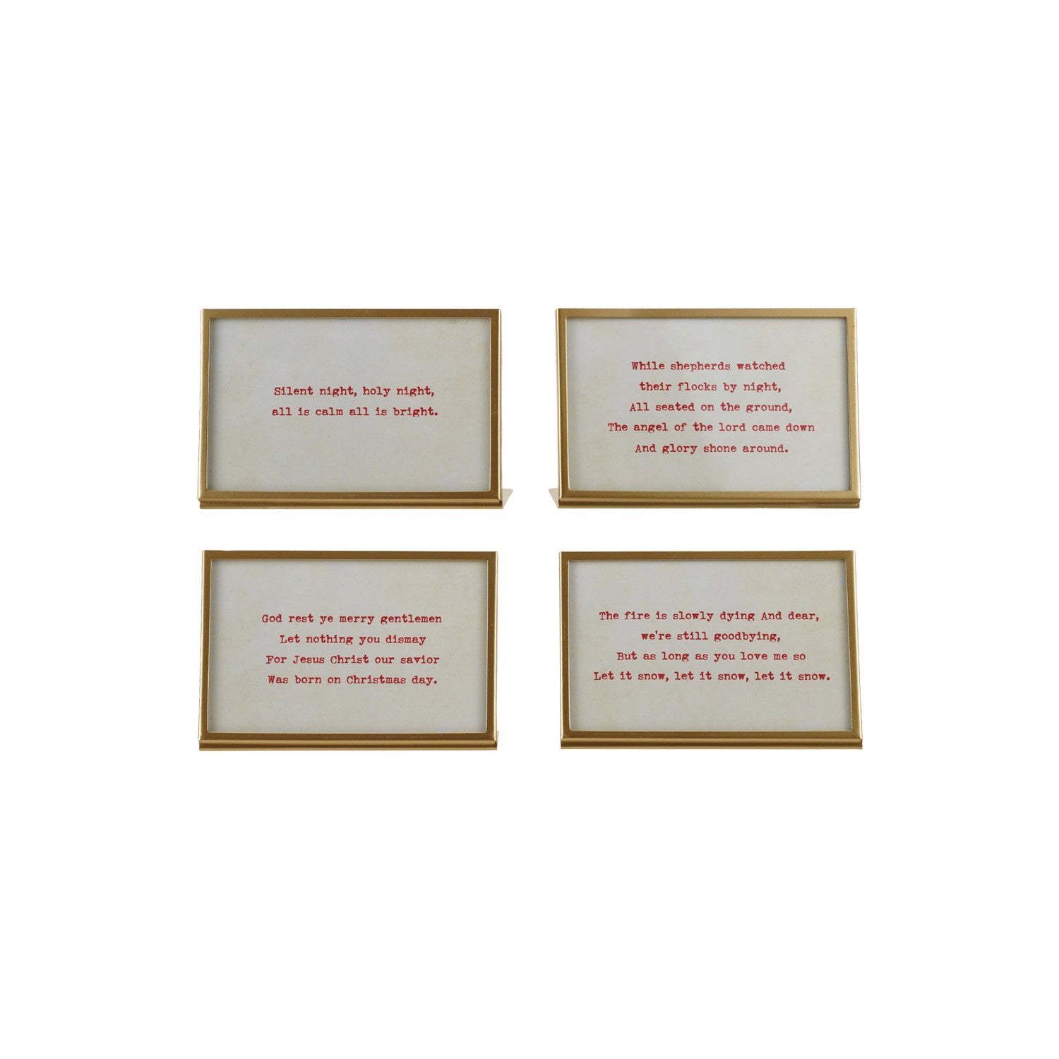 Metal & Glass Frame with Easel & Saying, 4 Styles (Holds 4" x 6" Photo)