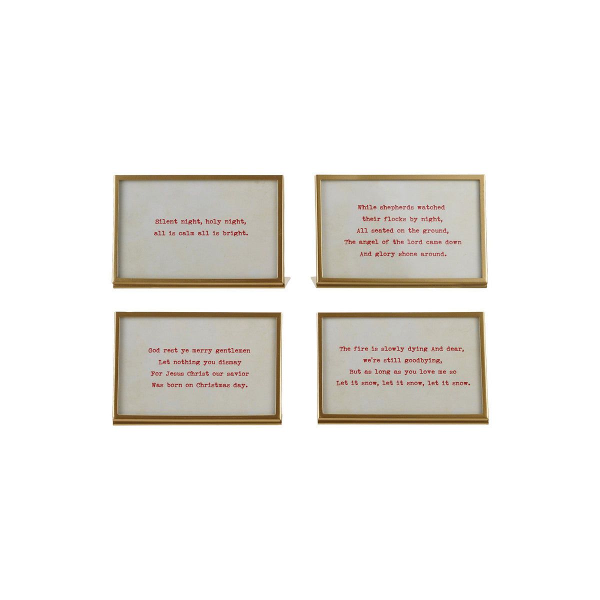 Metal & Glass Frame with Easel & Saying, 4 Styles (Holds 4" x 6" Photo)
