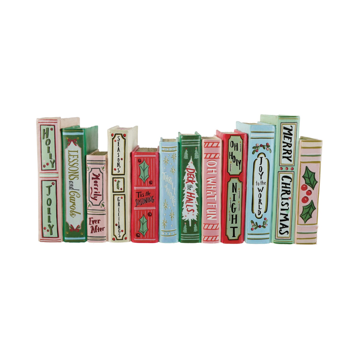 Resin Holiday Books Decor
